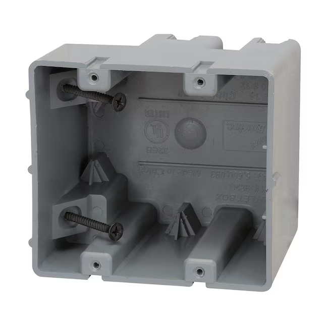 Madison Electric Products Smart box 2-Gang Polycarbonate New Work/Old Work Adjustable Electrical Box