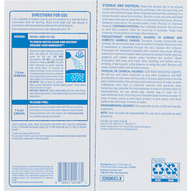 Clorox Pool&amp;Spa paquete de 6 amortiguadores para piscina de 16 oz