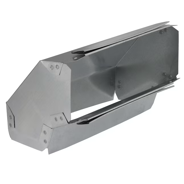 Codo de conducto corto de 90 grados plano rectangular de acero galvanizado IMPERIAL