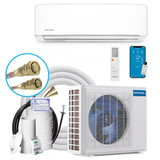 MRCOOL DIY 4ta generación ENERGY STAR Zona única 23000-BTU 20.5 SEER Mini aire acondicionado dividido sin conductos Bomba de calor incluida con juego de línea de 25 pies 230 voltios