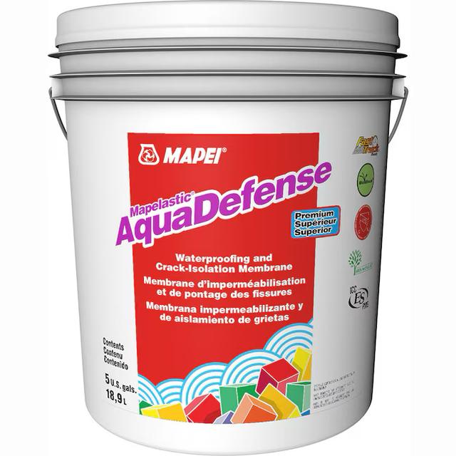 MAPEI Mapelastic Aquadefense 5-Gallon Liquid Indoor or Outdoor Waterproof Membrane