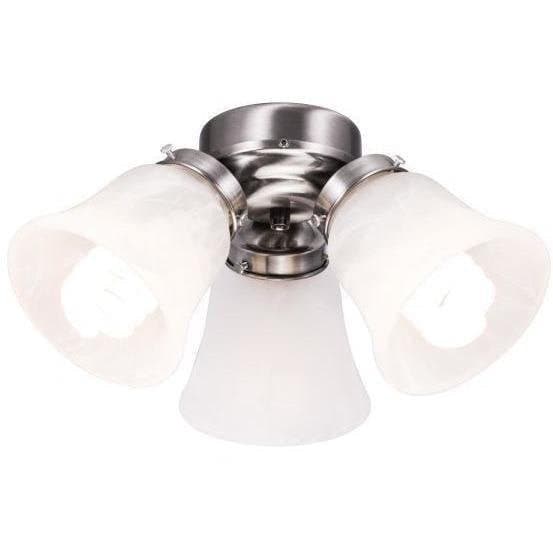 Wind River 3-Light Brushed Nickel Light Kit - KG400N