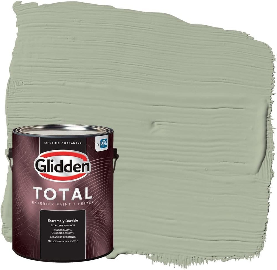 Glidden Total Exterior Paint & Primer Semi-Gloss, Gargoyle