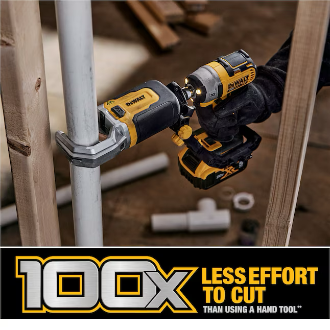 DEWALT IMPACT CONNECT 2-in PVC and Pex Pipe Cutter Attachment