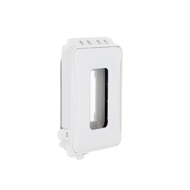 Hubbell TayMac 1-Gang Rectangle White Plastic Weatherproof Electrical Box Cover