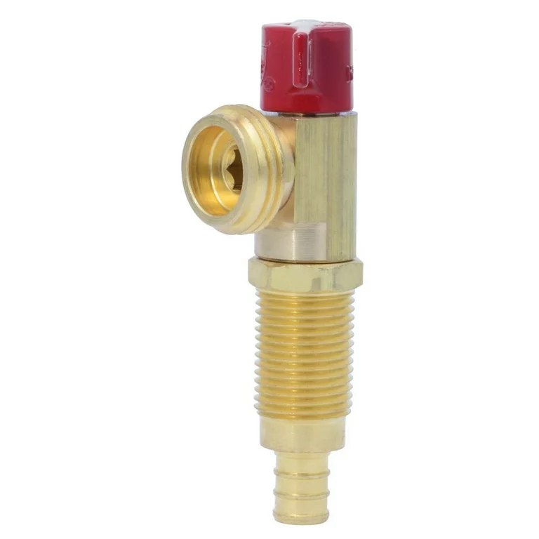 SharkBite 1/2 in. Brass Crimp Washing Machine Valve (Red)