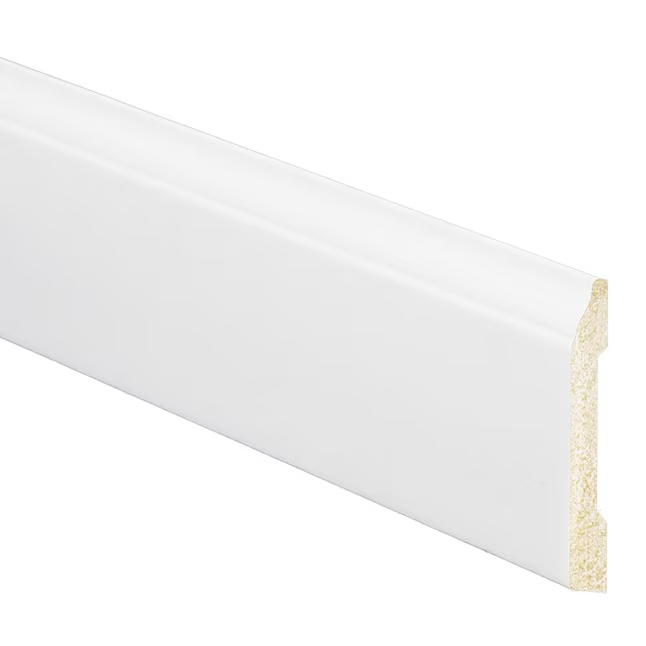 Inteplast Group Building Products 3/8-in x 3-3/16-in x 8-ft Traditional Finished Polystyrene Baseboard Moulding