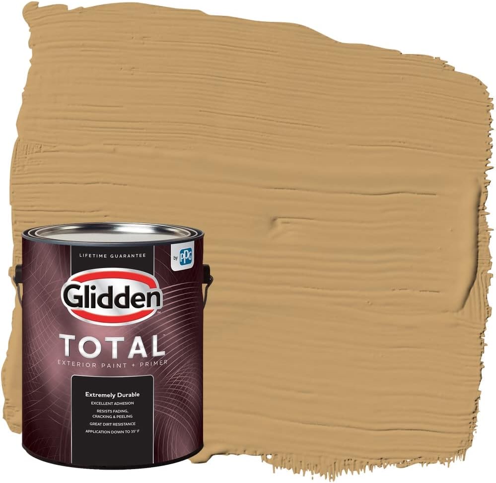 Glidden Total Exterior Paint & Primer Semi-Gloss, Welcome Home