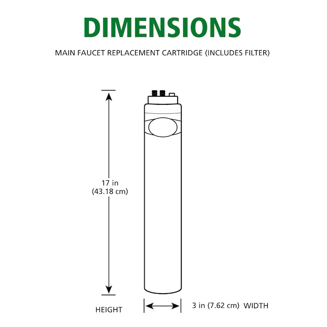 A.O. Smith Advanced Direct Connect Carbon Block Under Sink Replacement Filter