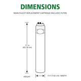 A.O. Smith Advanced Direct Connect Carbon Block Under Sink Replacement Filter