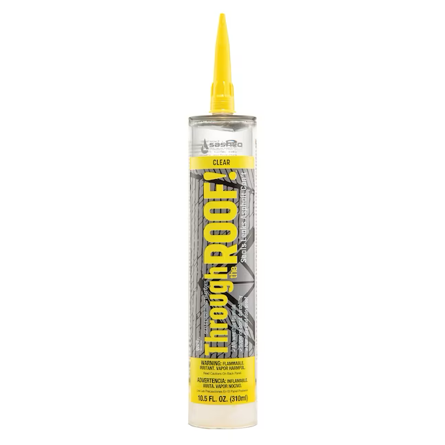 Sashco Through the Roof 10.5-oz Clear Paintable Solvent Caulk