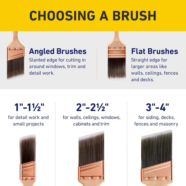 Purdy Pro-Extra Glide 2-1/2-in Reusable Nylon- Polyester Blend Angle Paint Brush (Trim Brush)