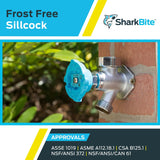 SharkBite Frost Free Sillcock 1/2 Zoll x 3/4 Zoll MHT 6 Zoll
