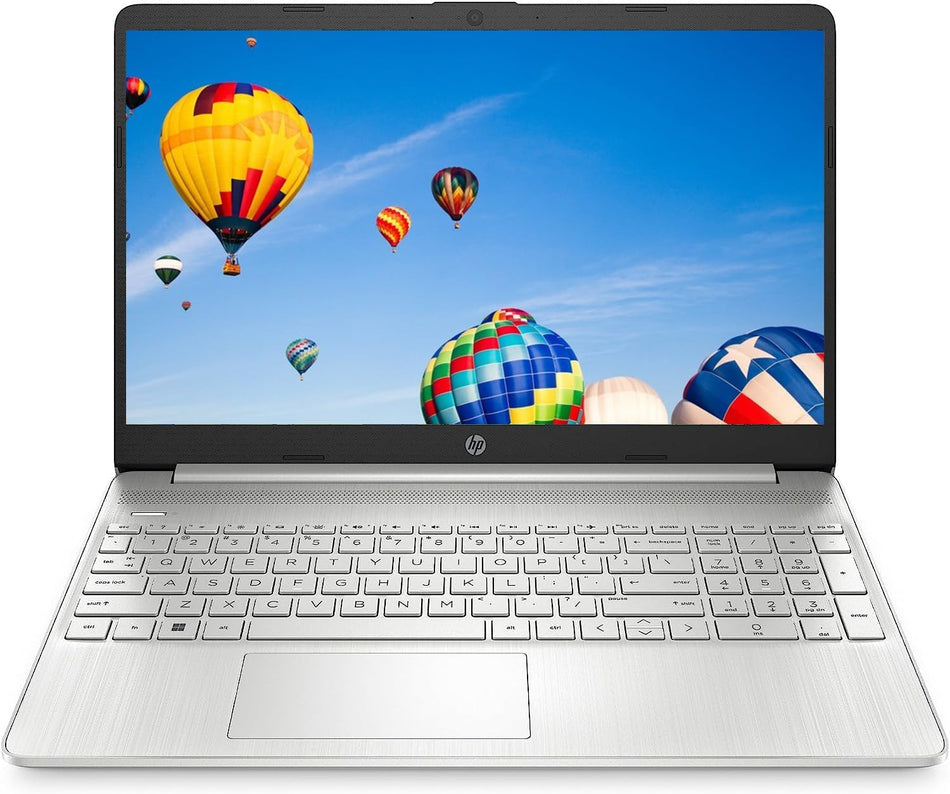 HP 15,6" HD-Laptop, 6-Core AMD Ryzen 5 5500U (bis zu 4,0 GHz), 8 GB RAM, 256 GB Windows 11 (Silber)