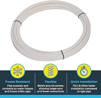 3/8 in. SharkBite White Pex-B Tubing - 50 ft. Coil