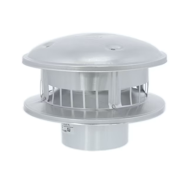 Selkirk 3-in Galvanized Steel/Aluminum Cap for Natural Gas Venting, UL Listed, 15-Year Warranty, Top Protection from Birds and Weather