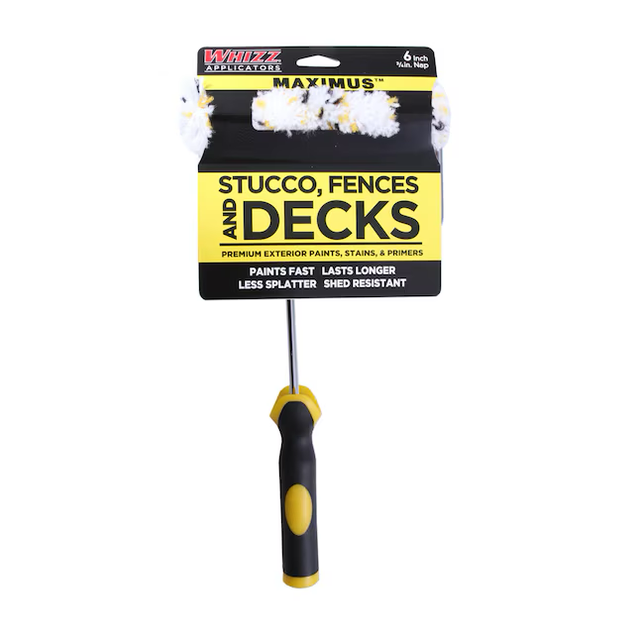 WHIZZ 6-in x 3/4-in Nap MAXIMUS Stucco, Fences, and Decks Polyamide Mini Paint Roller