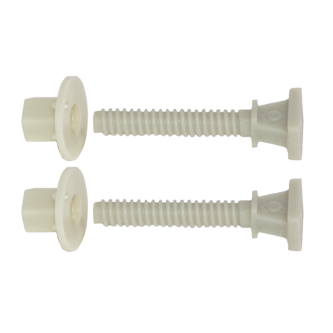 EZ-FLO  2-1/2 in. Nylon Closet Bolts - Pair