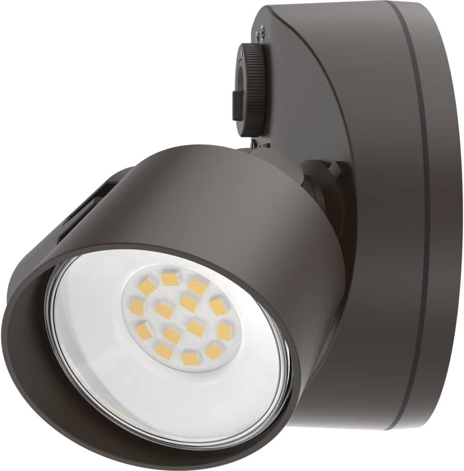 Lithonia Lighting HomeGuard Security Flood Lights 1750-2750 lúmenes, 2 luces, sensor de fotocélula, bronce oscuro