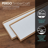 Pergo TimberCraft +WetProtect con contrapiso adjunto Roble Ruxin 12 mm de largo x 7-1/2 pulgadas de ancho x 47-1/4 pulgadas de largo Piso laminado de tablones de madera impermeable