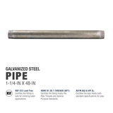 Southland 1-1/4-in x 48-in Galvanized Pipe