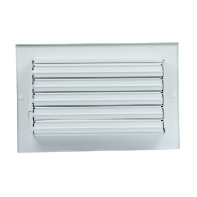 RELIABILT 10-in x 6-in 2-way Steel White Sidewall/Ceiling Register