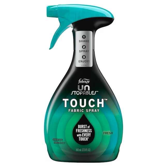 Febreze Unstopables Touch Spray und Geruchsentferner, 27 fl oz Frischer Stoff-Deodorant