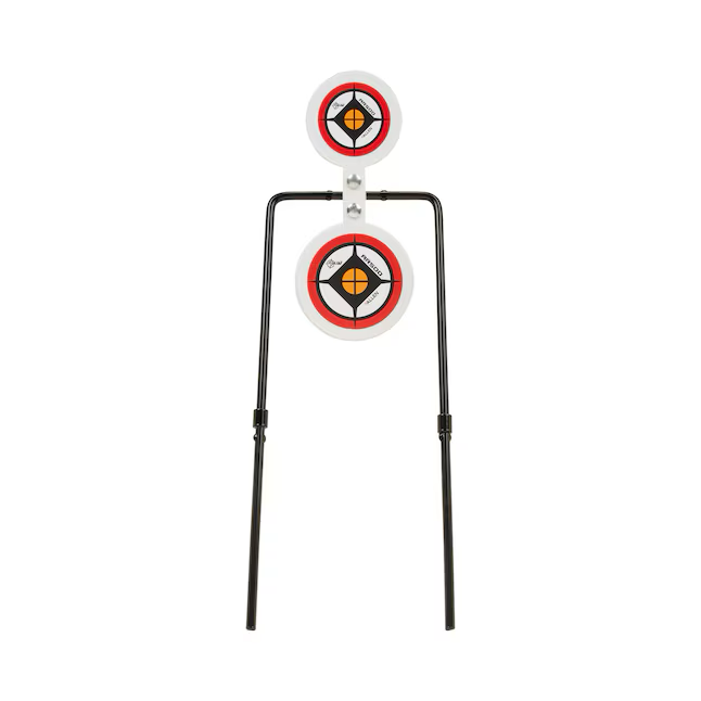 EZ Aim Caldwell Rimfire and Pistol Steel Spinner Target Stand, 4-in and 5-in AR500 Targets, Shooting Range Practice, EZ Aim Targets