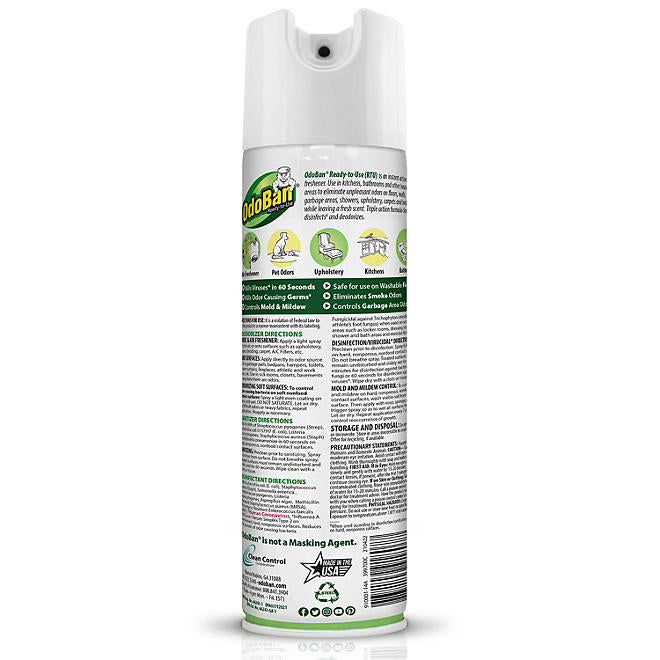 Aerosol desinfectante OdoBan, 14.6 oz. Poder