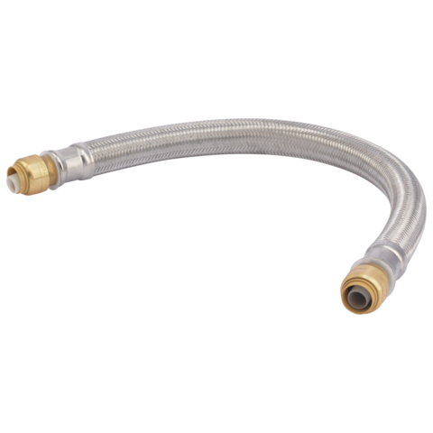 SharkBite 1/2 in. x 1/2 in. Flexible Stainless Steel Water Heater Connector - 18 in.