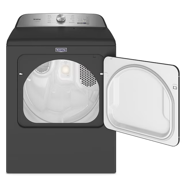 Maytag Pet Pro Elektrischer Trockner mit Dampfzyklus, 7 Kubikfuß (Volcano Black)