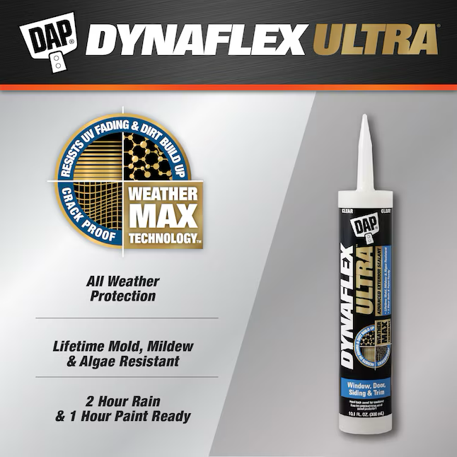 DAP Dynaflex Ultra 10.1-oz Clear Paintable Latex Caulk