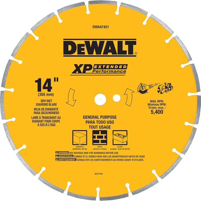 DEWALT 14-in Diamond Circular Saw Blade