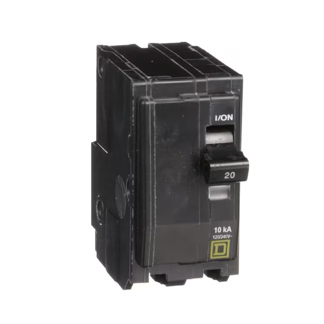 Square D QO 20-amp 2-Pole Standard Trip Circuit Breaker