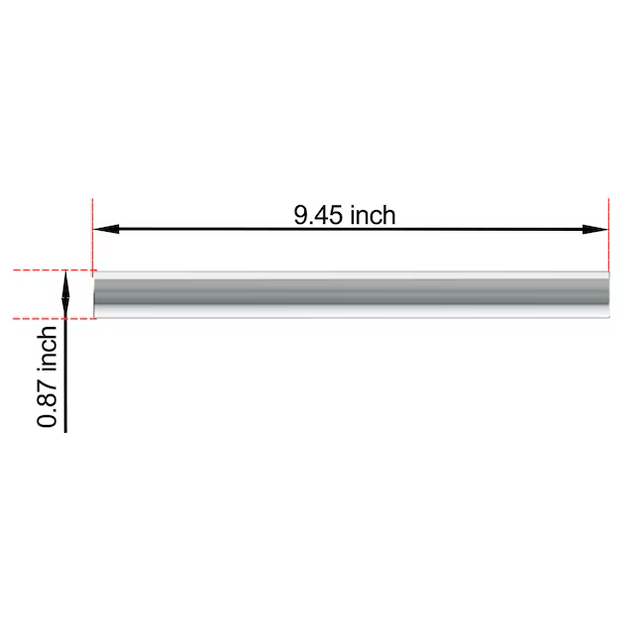 Barra de apoyo para montaje en pared con tornillos expuestos de 9 pulgadas de cromo pulido de Allen + Roth (capacidad de peso de 300 lb)