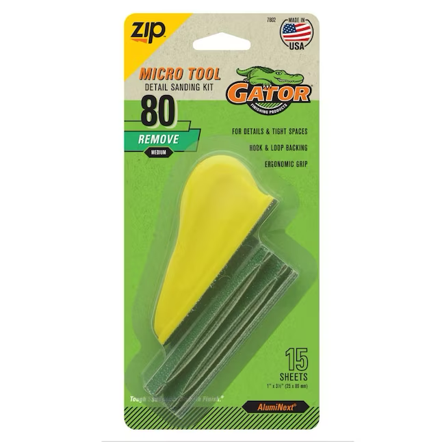 Gator Hand Sander 1-in x 3.5-in (80 Grit)