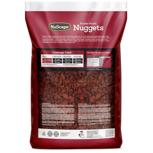 NuScape 0.8-cu ft Red Rubber Mulch