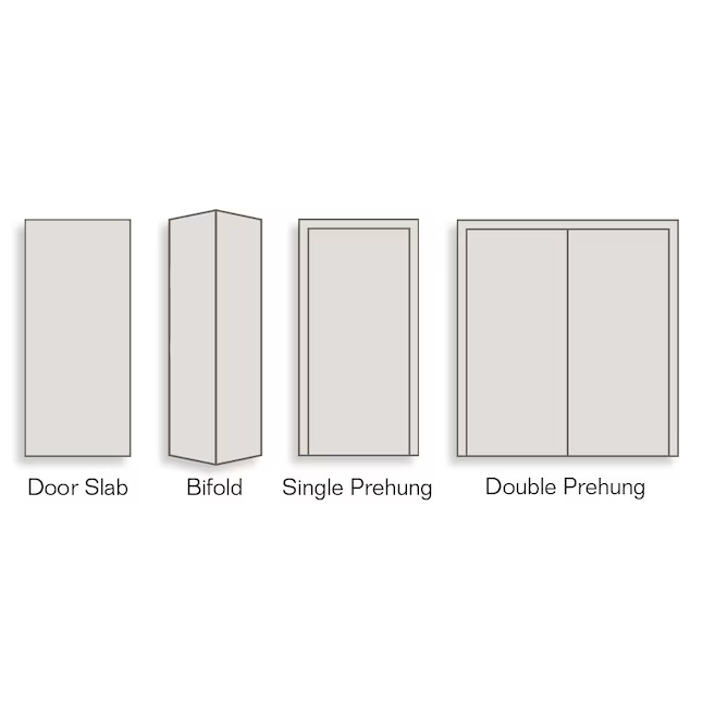 RELIABILT  1-panel Smooth Hollow Core Primed Molded Composite Slab Door with Lockset Bore