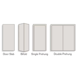 RELIABILT  1-panel Smooth Hollow Core Primed Molded Composite Slab Door with Lockset Bore