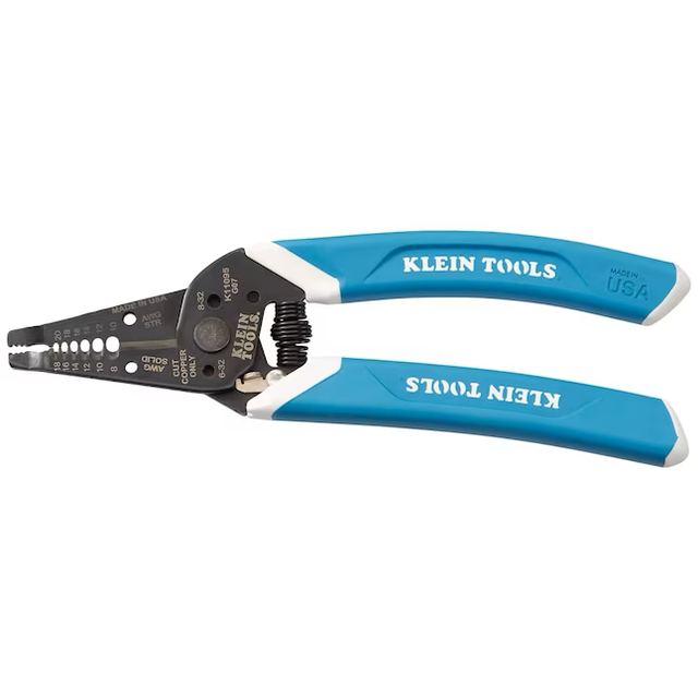 Klein Tools Klein-Kurve Wire Stripper Wire Cutter/Stripper, 8-18 Awg Solid, 10-20 Awg Stranded