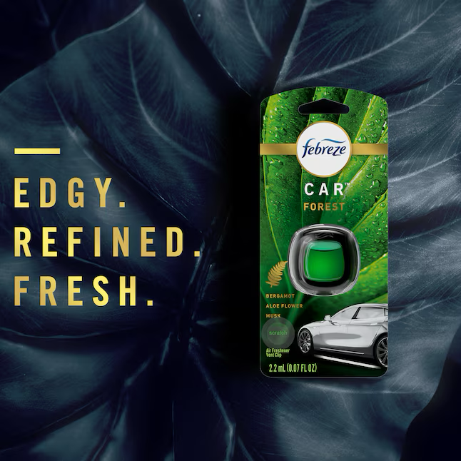 Febreze Car 0.06-oz Midnight Storm Dispenser Air Freshener (2-Pack)