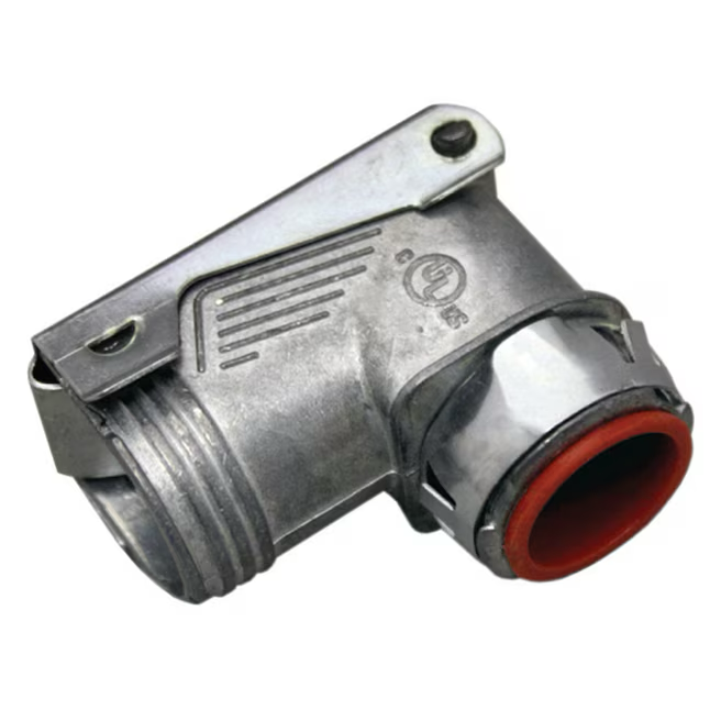 Sigma ProConnex 1/2-in 90-Degree Flexible Die Cast Zinc Squeeze Connector Conduit Fittings