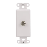 Eaton 1-Gang Standard Size White Plastic Indoor Decorator Wall Plate