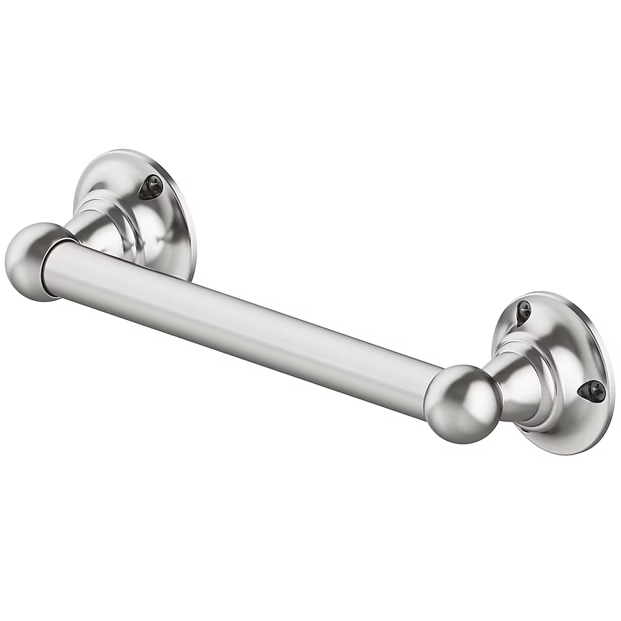 allen + roth Exposed Screw assist bar 9-in Brushed Nickel Wall Mount Grab Bar (300-lb Weight Capacity)