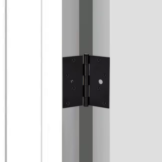 RELIABILT Silent 4-in H Matte Black Security Interior Door Hinge (3-Pack)