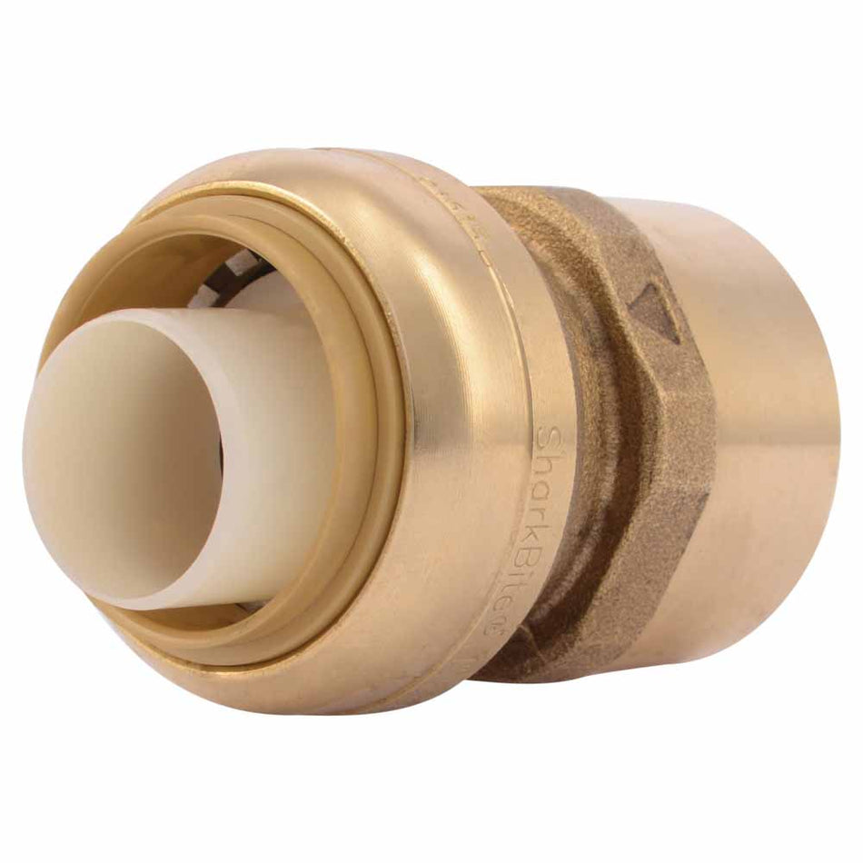 SharkBite 1 in. x 1 in. FNPT Brass Push Female Adapter