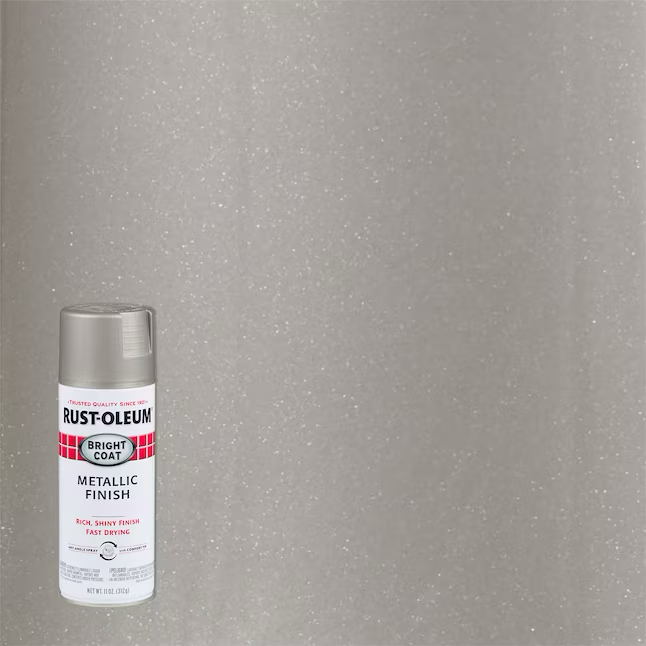 Rust-Oleum Stops Rust Satin Metallic Aluminum Metallic Spray Paint (NET WT. 11-oz)