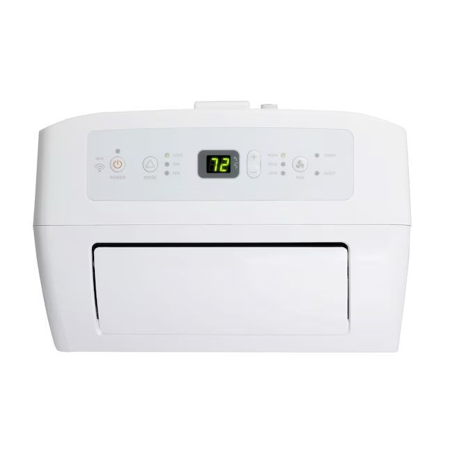 Hisense 7000-BTU DOE (115 voltios) Aire acondicionado portátil con ventilación, color blanco, habilitado para Wi-Fi y control remoto, enfría 299 pies cuadrados