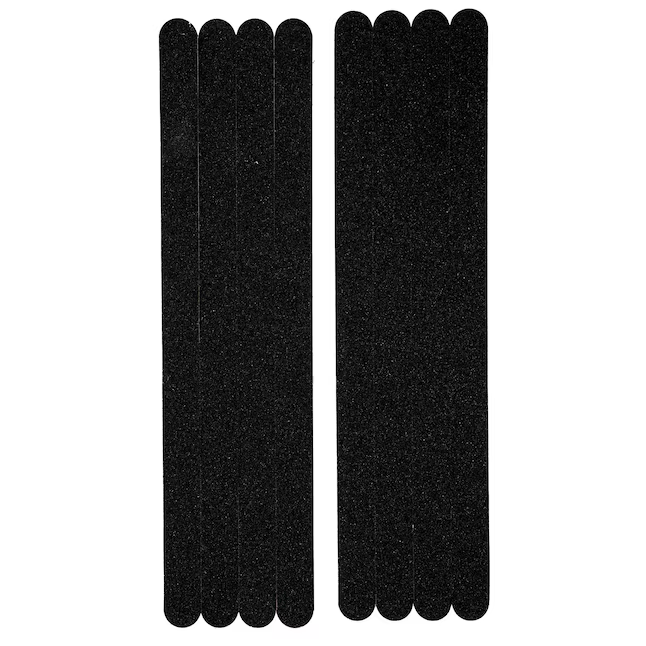 Hillman Anti-Rutsch-Klebeband, 0,75 Zoll x 1 Fuß, schwarz, für Trittflächenstreifen (8er-Pack)