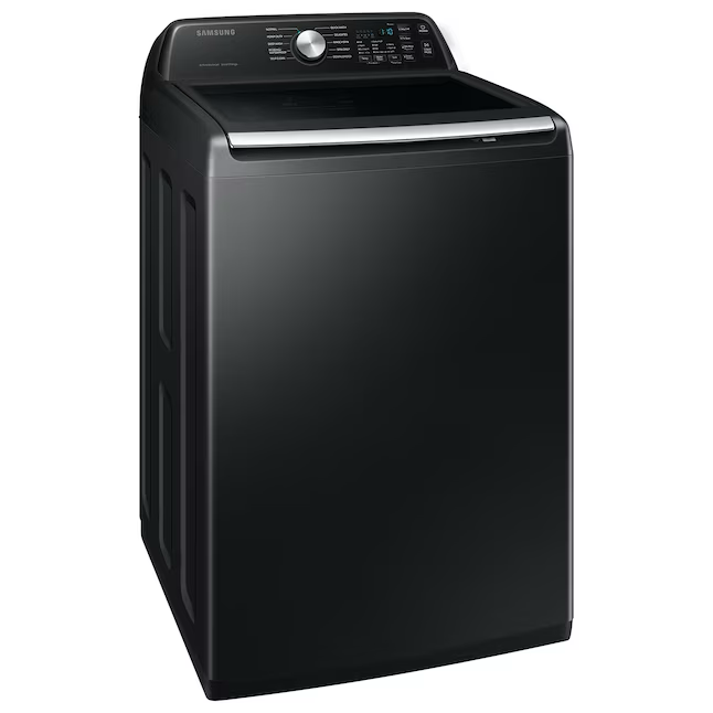 Samsung 4.7-cu ft High Efficiency Impeller Smart Top-Load Washer (Brushed Black)